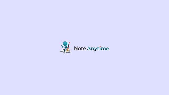 Note Anytime の起動画面
